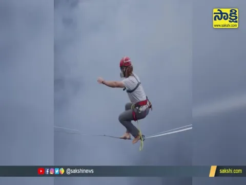 Slackline Walk Over Active Volcano Guinness World Record Video Gone Viral