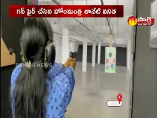 AP Home Minister Taneti Vanitha Participates In Firing Training Camp In America 