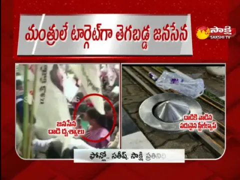 Janasena Party Activists Attacked On Minister Roja In Airport