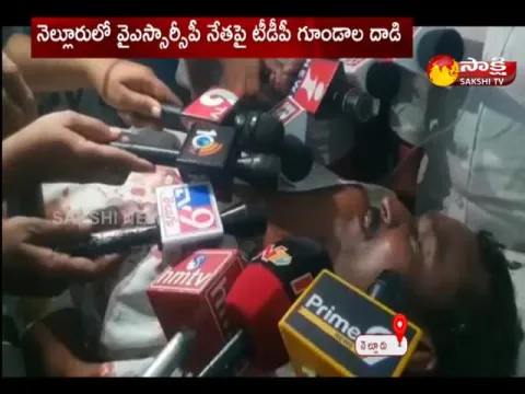 TDP Leaders Attacked On YSRCP Leader In Nellore