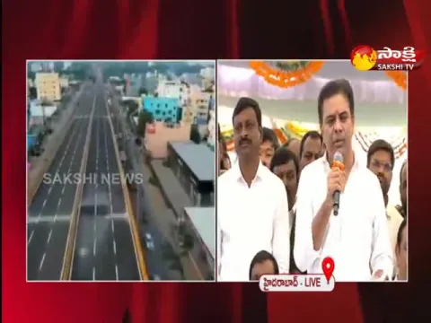 KTR Inaugurated Nagole Flyover In Hyderabad