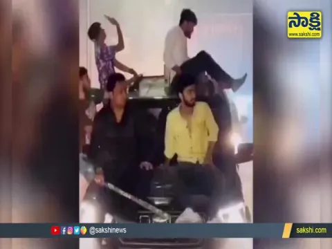 Group Of Men Bursting Firecrackers On Moving Cars Roof Video Gone Viral