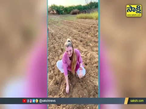 Viral Video : German Woman Plants Onions With Indian Mother In Law