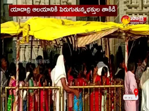 Devotees Growing Day By Day To The Yadadri Temple In Telangana
