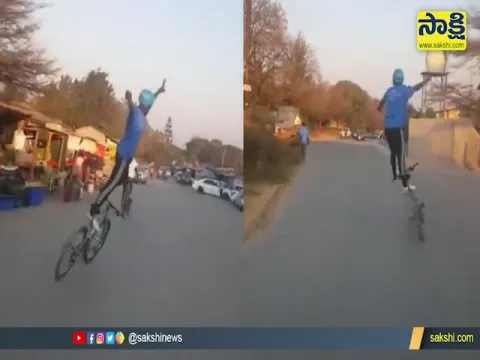 Young Man Cycle Stunt Viral Video