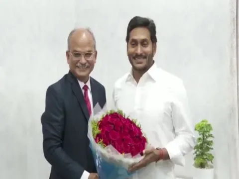 CS Jawahar Reddy met AP CM YS Jagan at Tadepalli Camp Office
