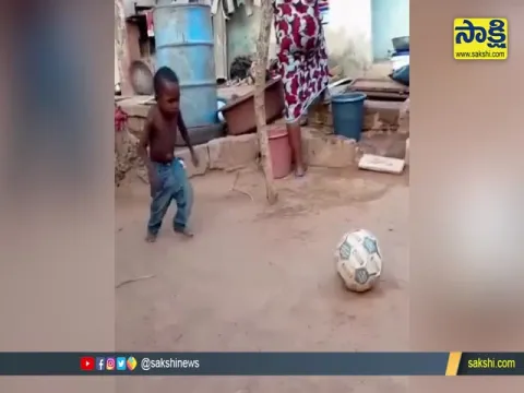 A Children Playing Foot Ball Video Goes Viral