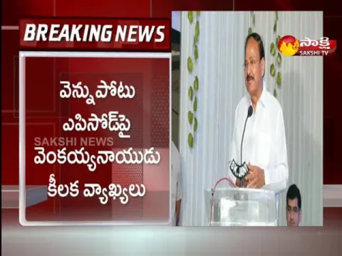 Venkaiah Naidu Sensational Comments on NTR Vennupotu Episode