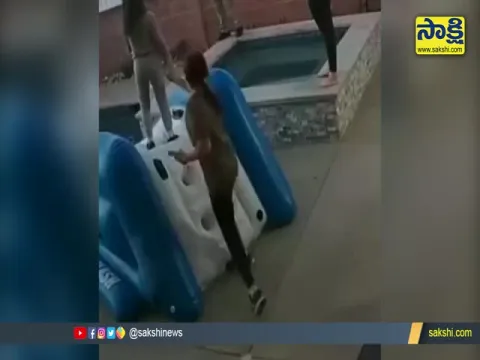 Instant Karma Girl Fell Off at Pool Video Goes Viral