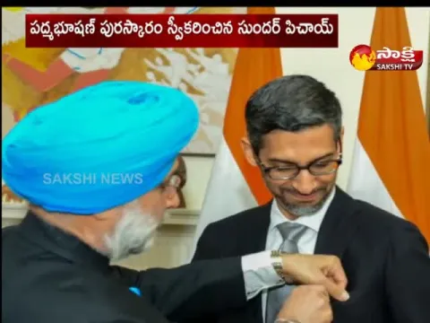 Sundar Pichai Received the Padma Bhushan Award In America