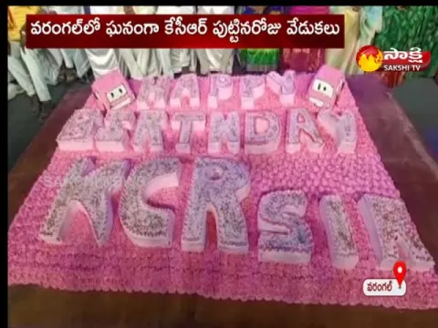 Telangana CM KCR Birthday Celebrations In Warangal 