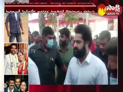 NTR And Kalyan Ram Pays Tribute To Taraka Ratna 