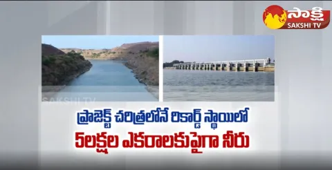 AP Govt Provided Water in a Record Level Under Telugu Ganga Project