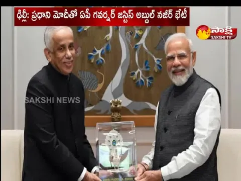 AP Governor Abdul Nazeer Meet With PM Narendra Modi