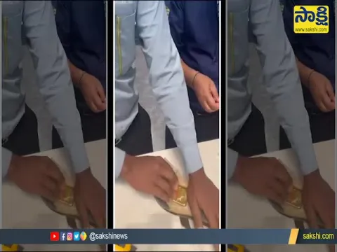 Viral Video: Gold Smuggling In Chappal At Bangalore City