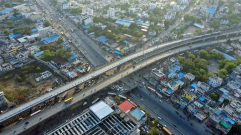 LB Nagar RHS Flyover Drone Video 