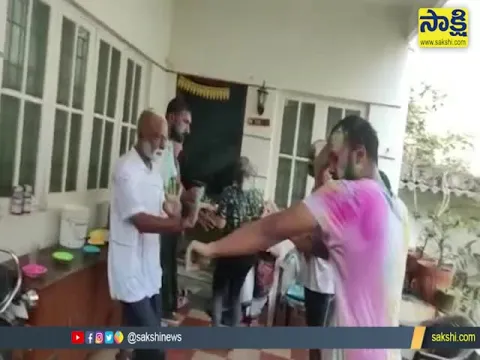 Raghuveera Reddy Dance In Holi Festival Celebrations 