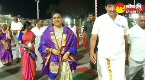 Minister RK Roja Visits Tirumala Temple 