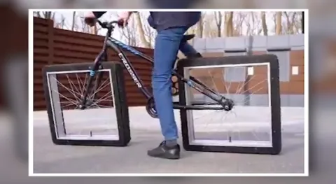 Viral Video Square Wheels Bicycle