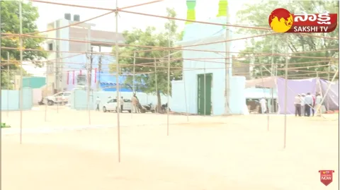 Ramzan Festival Arrangements at Bahadurpura Mir Alam Eidgah