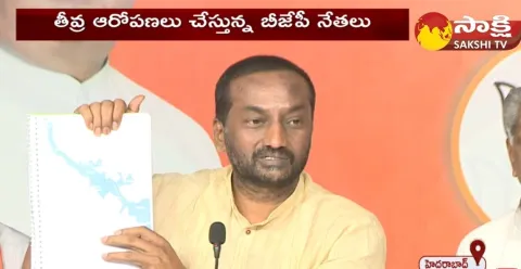 BJP MLA Raghunandan Rao About Minister Singireddy Niranjan Reddy Land Grab