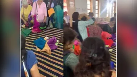 Viral Video Ladies Fight For Saree In Bengaluru