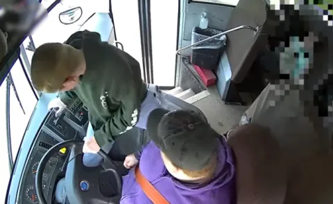 Viral Video Class 7 Student In US Saves Others As Bus Driver Falls Unconscious