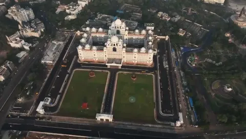 Telangana New Secretariat Building Drone Visuals 