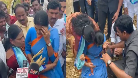 YS Sharmila Sickness During Visit To Khammam District Tour