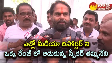 Speaker Thammineni Seetharam Strong Reply To Yellow Media Reporter Question