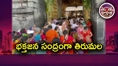 Huge Devotees Rush At Tirumala Temple