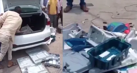 Video Mob Damages EVMs In Vijayapura District Karnataka 