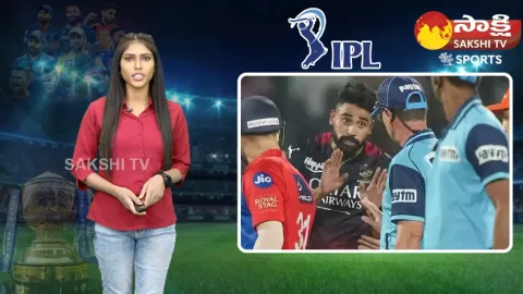 RCB Pacer Mohammed Siraj Rude Behaviour With DC Batter Phil Salt