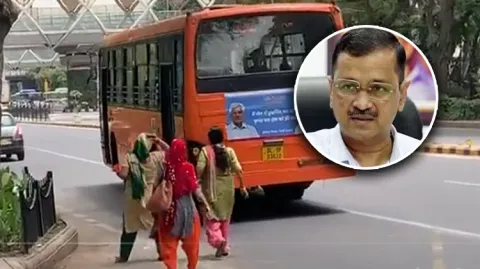 Video Arvind Kejriwal Warns Action Against Bus Drivers