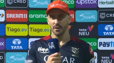 Video Faf du Plessis Rues Wet Conditions After GT Eliminate RCB