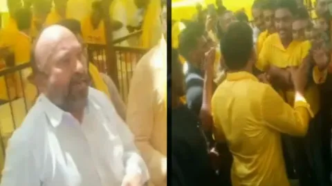 TDP Activist Protest In Mahanadu Program 