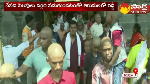 Heavy Rush In Tirumala Tirupathi Devasthanam 