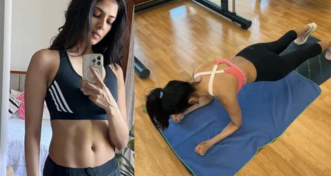 Actress Malavika Mohan Workout Video 