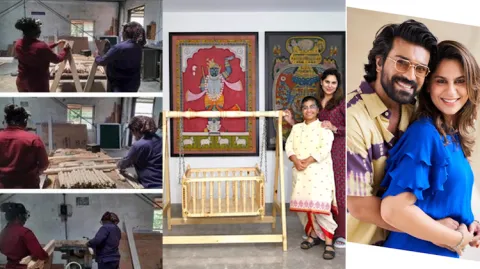 Handcraft Cradle To Ramcharan And Upasana 