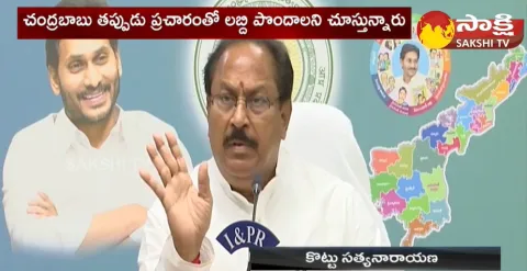Minister Kottu Satyanarayana Fires on Chandrababu  - Sakshi
