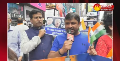 Indians Americans organize Lavish Welcome for PM Modi in USA