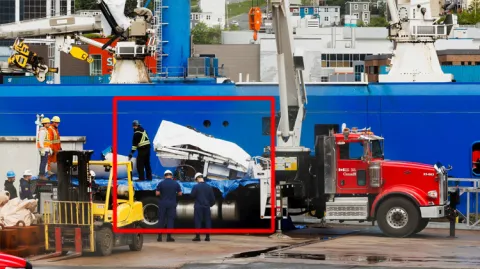 US Coast Guard Recovered Titan Submarine From Atlantic Sea