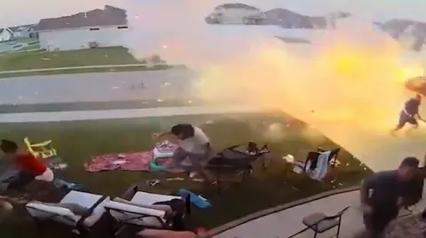 Viral VIdeo Fire Accident In Celebrations 