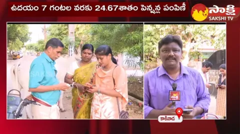 Pensions Distribution In Andhra Pradesh
