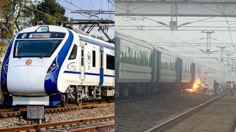 Fire Accident In Vande Bharath Express Train 