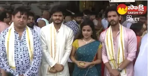 Baby Movie Team Visits Tirumala 