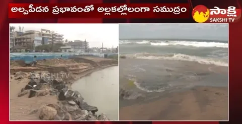 Sea Surge at RK Beach Visakhapatnam