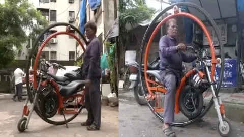 Surat Mechanic Patel Makes 4 Wheeler Bike 