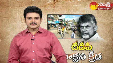 TDP Activists Attack On Police Vehicle At Punganur 