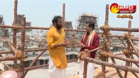 Art Director Anand Sai Describes Yadadri Temple Pillars